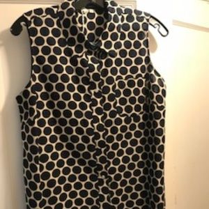Boden Polka Dot sleeveless top